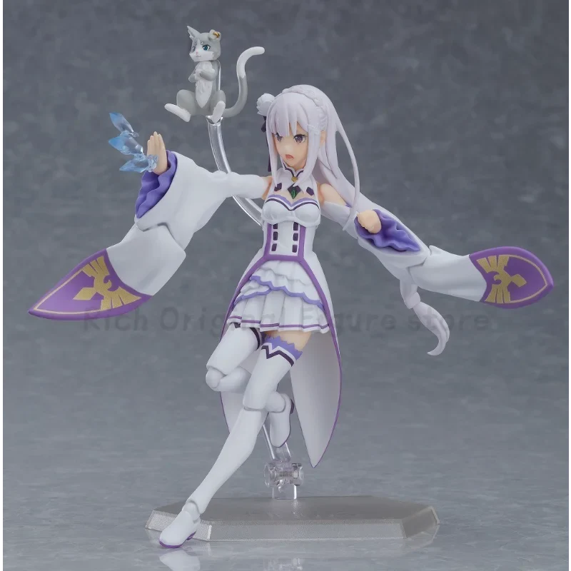 【In Stock】Original Max Factory Figma#419 Re: ZERO - Starting Life in Another World - Emilia Anime Action Figure Model Ornaments