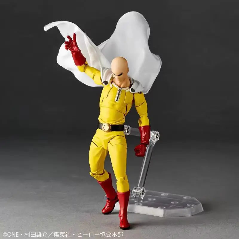 Hot Original Kaiyodo One Punch Man Saitama Amazing Yamaguchi Revoltech Saitama Anime Action Collection Figures Model Toys Gift