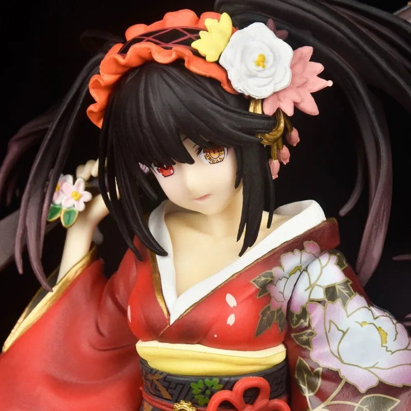 In Stock Chinese High Quality Version Date A Live Kurumi Tokisaki Formal Kimono Boxed Figure Collectible Model