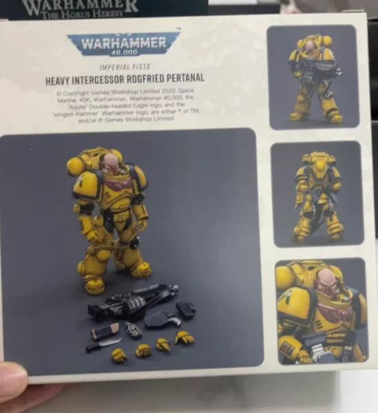 【SF】JOYTOYS 1/18 Action Figure Imperial Fists Heavy Intercessors Model Toys Gifts Collection Ornaments