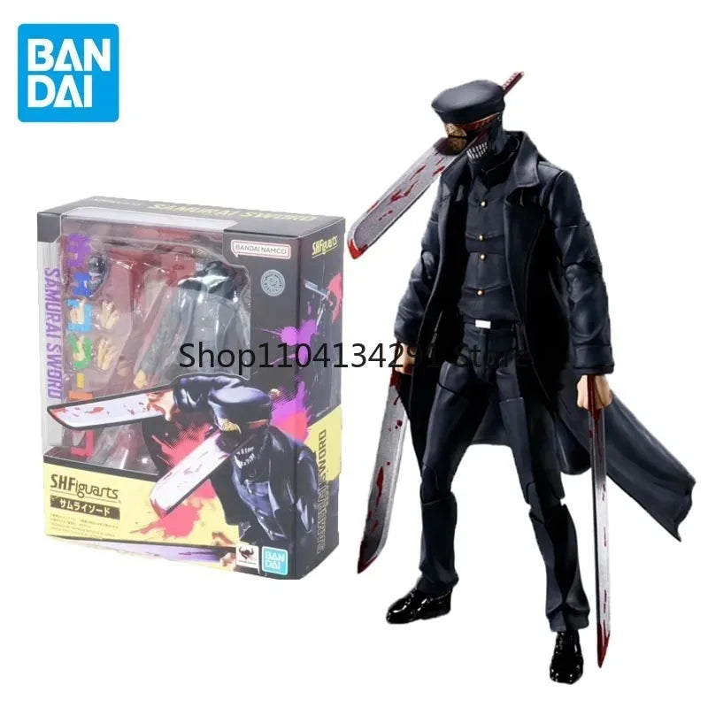 Bandai Original S.H.Figuarts Chainsaw Man Anime Figure Samurai Sword Action Figure Toys for Boys Girls Children Birthday Gifts