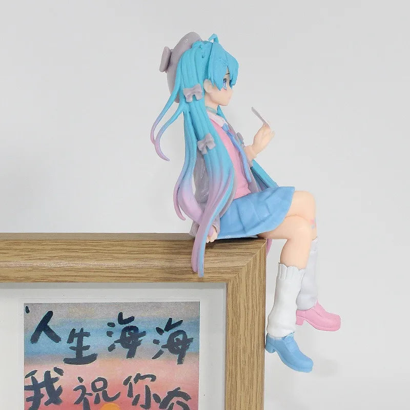 13.8CM 2025 New Anime Hatsune Miku Love suit jacket Kawaii Action Figure PVC Doll Model Toys ornament Desktop Decoration Gifts