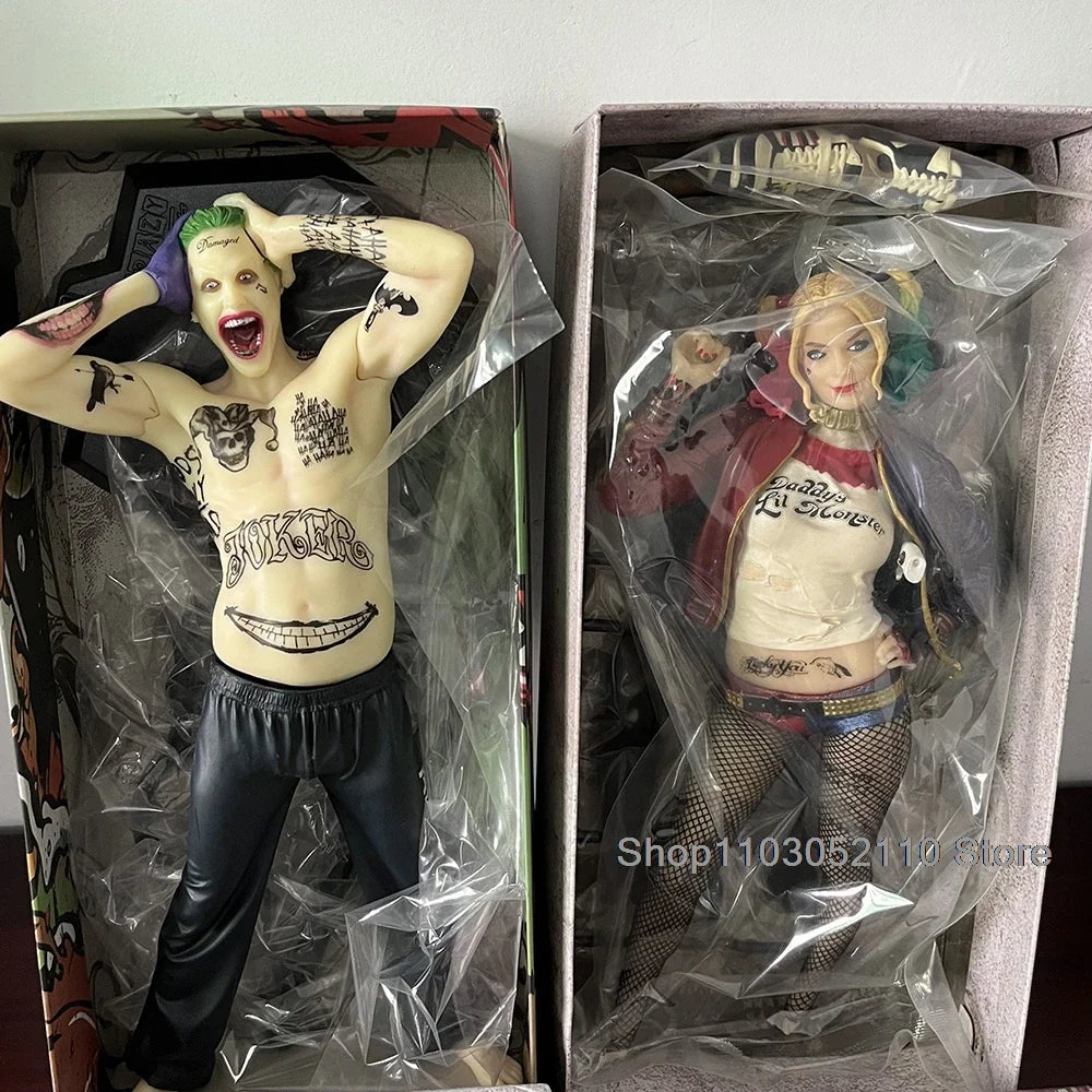 Crazy Toys Harley Quinn Joker Figure 1/6 Scale Team Of Prototyping Figure Movie Role Real Clothes Model Halloween Birthday Gifts