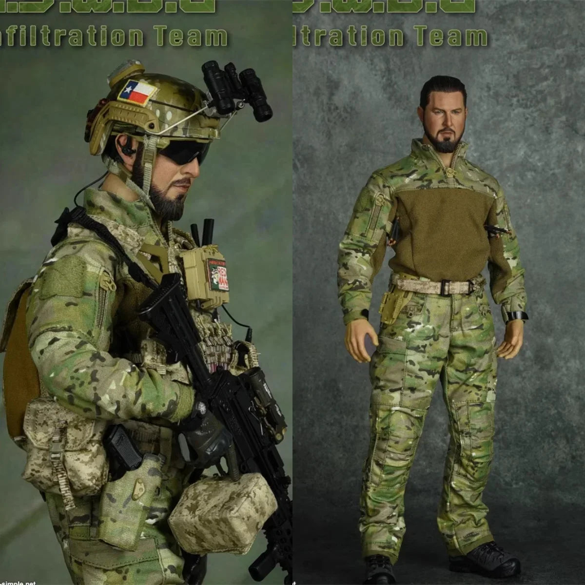 EASY&SIMPLE ES 26051S 1/6 Scale N.S.W.D.G Infiltration Team Sealteam Full Set 12" Action Figure Model Toys For Fans Collection