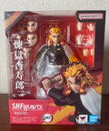 Auf Lager BANDAI S.H.Figuarts Demon Slayer Kyojuro Rengoku Anime Action-Sammelfiguren Modellspielzeug PVC Geschenk Brandneu Original