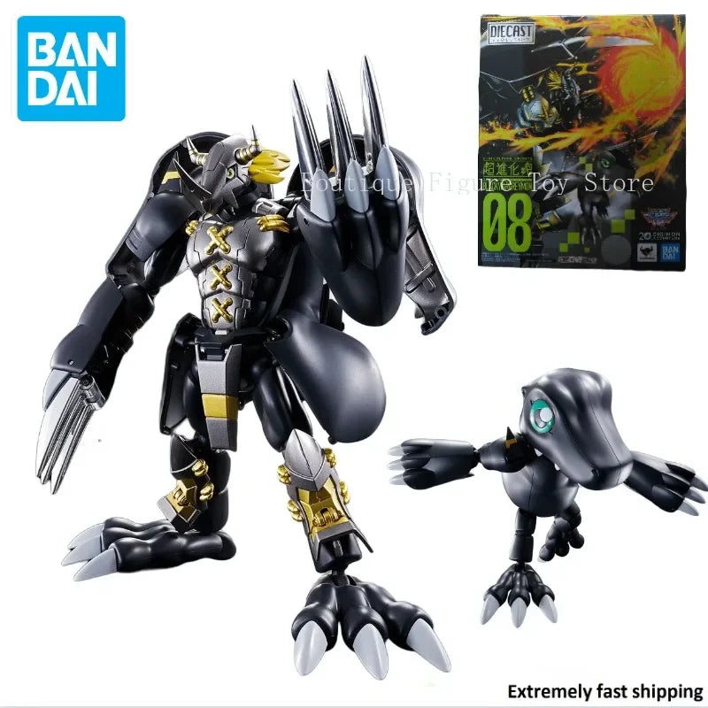 In Stock Original Bandai  Digimon Adventure Black War Greymon DIGIVOLVING SPIRITS Action Figure Anime Model Toy Collect Gift