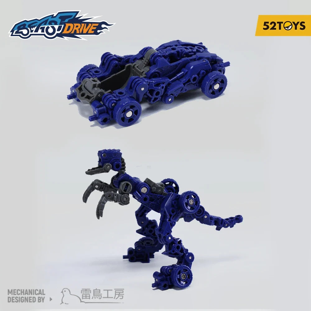 52TOYS BeastDrive BD-01 WHEEL RAPTOR Velociraptor Model Kit，Deformation Robot, Converting Toys, Action Figure, Collectible Toys