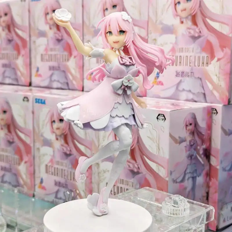 18cm Original Sega Luminasta Megurine Luka Hatsune Miku Series Action Figures Pvc Model Garage Kit Statue Kids Toy Birthday Gift