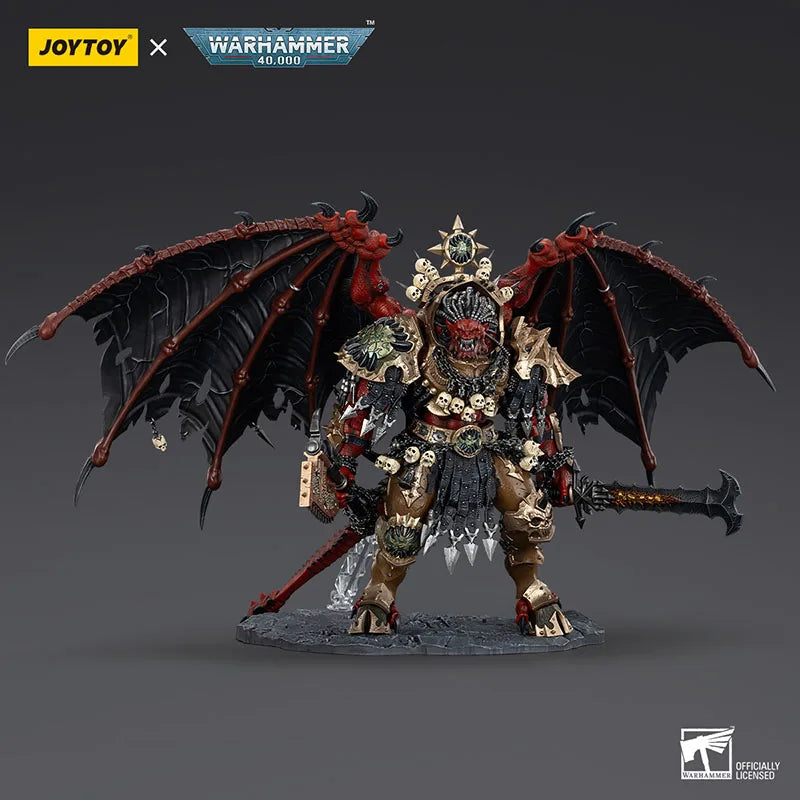 JOYTOY Warhammer 40K 1/18 World Eaters Angron Daemon Primarch of Khorne Action Figure Model Toy for Collection