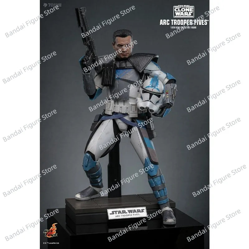 HOTTOYS HT TMS132 1/6 Collectible ARC TROOPER Fives Action Figure STAR WARS CLONES 12" Full Set Man Figurine Gifts Model