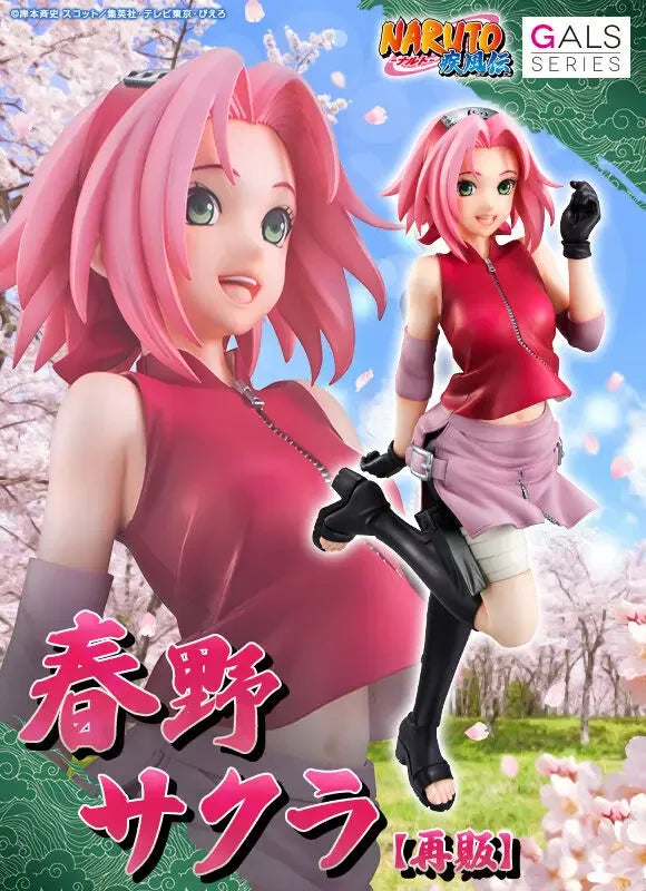 In Stock Megahouse GALS NARUTO Shippuden Haruno Sakura New Original Anime Figure Model Toy for Boy Action Figures Collection Pvc