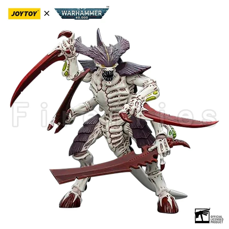 1/18 JOYTOY Action Figure 40K Tyranids Hive Fleet Leviathan Tyranid Warrior with Boneswords Anime Toy