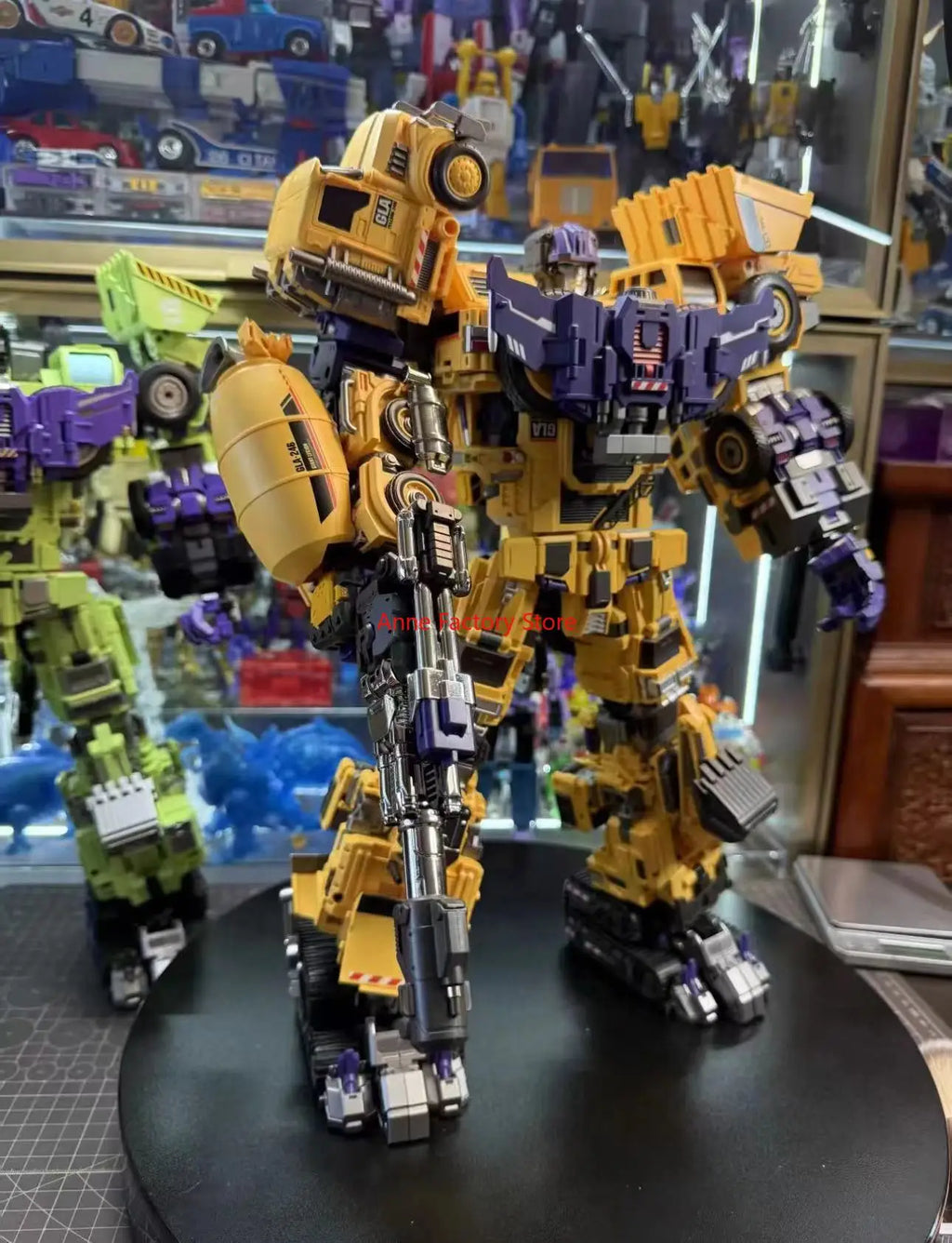 [IN STOCK ] Mecha Invasion GIANT LEGION Yellow Devastator Scrapper Mixmaster Hook Scavenger Bonecrusher Long Haul Action Figure