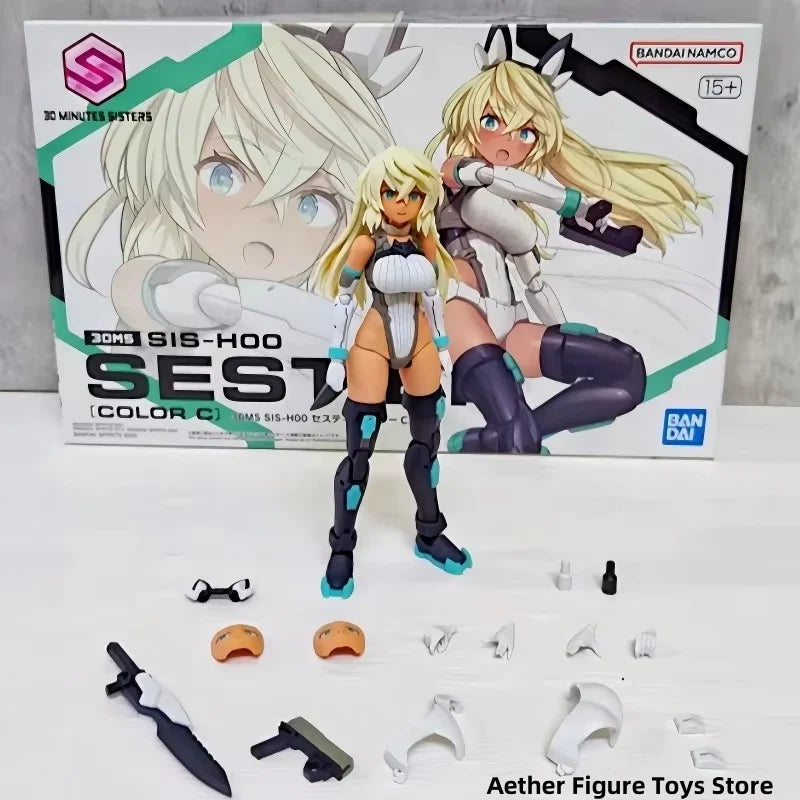 Genuine Bandai 30 Minutes Sisters Model Kit Original 30ms Sis-H00 Sestier Color C Action Figure Toys Model Gifts For Children