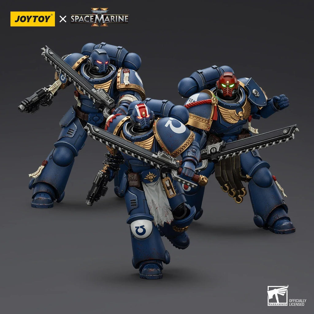 JOYTOY Warhammer 40K Action Figure 1/18 Uitramarines Lieutenant Titus Action Figure Gadriel Brother Chairon Joint Movable Model
