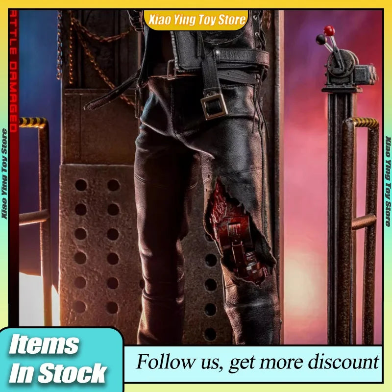 Ht 1/6 Dx46 Terminator 2: Judgment Day T-800 Battle Damage Action Figure Movie Peripheral Movable Collection Toy Decoration Gift