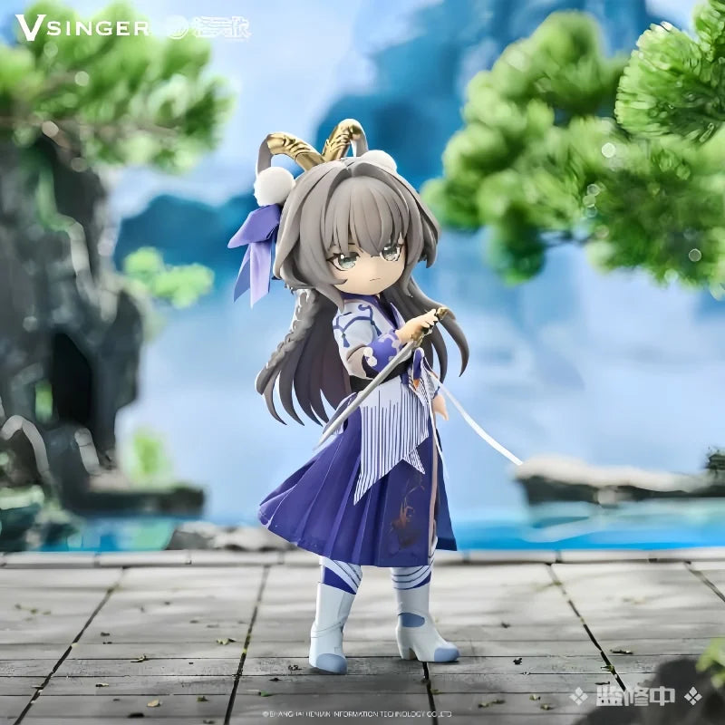 Original VSINGER Vsinger Luo Tianyi Qiu Meng Tianyi 18CM Collection Anime Doll  1/12 mjd Scale Action Figure Toys Chinese classi