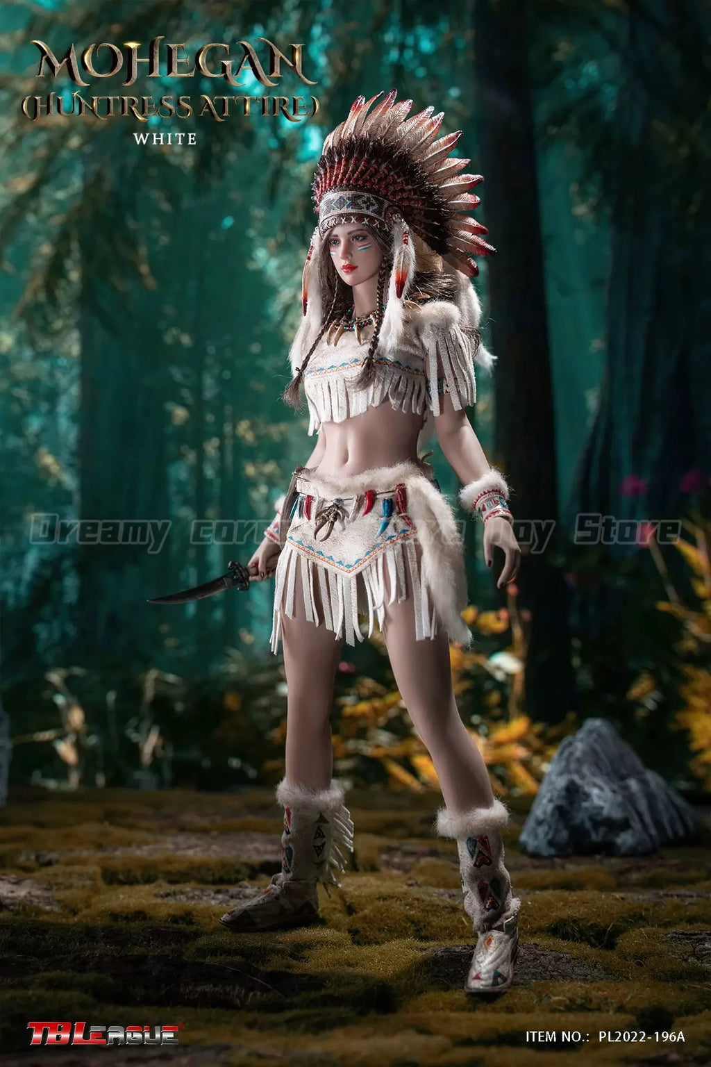 【In Stock】Original TBLeague PL2022-196A Mohegan White 1/6 Action Figure Model Collection Ornament