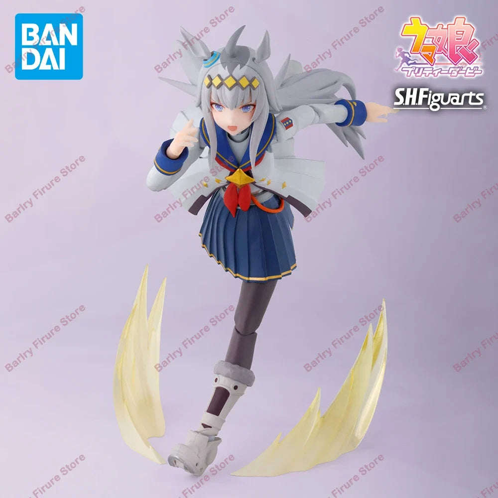 Original Genuine BANDAI S.H.Figuarts SHF Horse Racing Lady Tamamo Oguri Cap Figure Anime Figure Premium Boxed Model Kit Toys