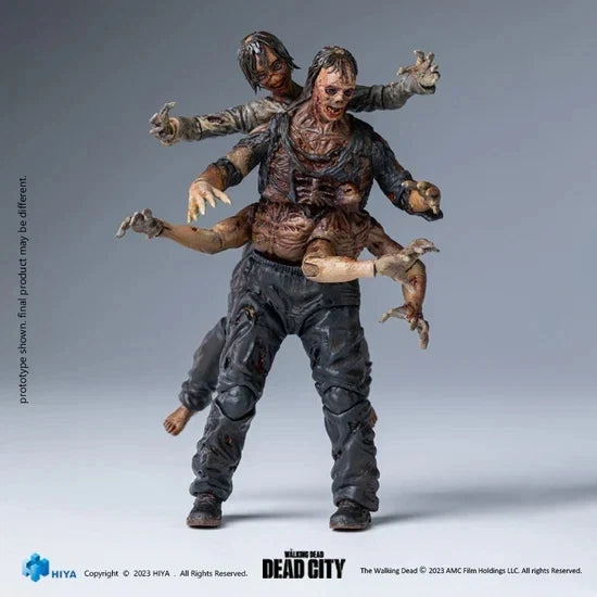 Hiya Toys Walking Dead: Dead City Walker King 4" Action Figure (1:18 Scale)