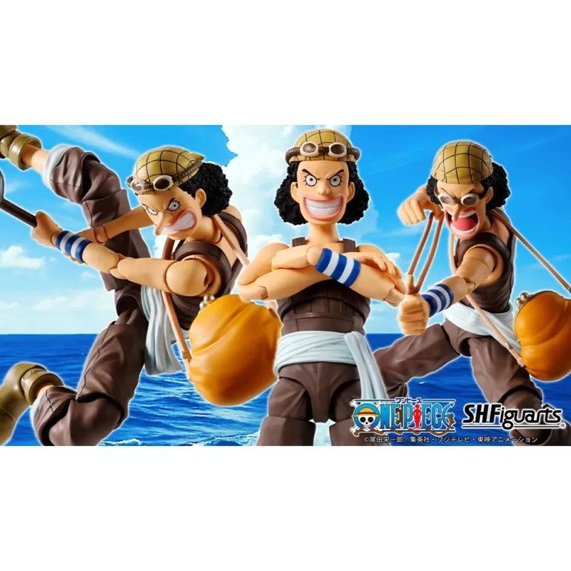 Original Bandai ONE PIECE SH Figuarts SHF Usopp Romance Dawn Anime Action Collection Figures Model Toys In Stock