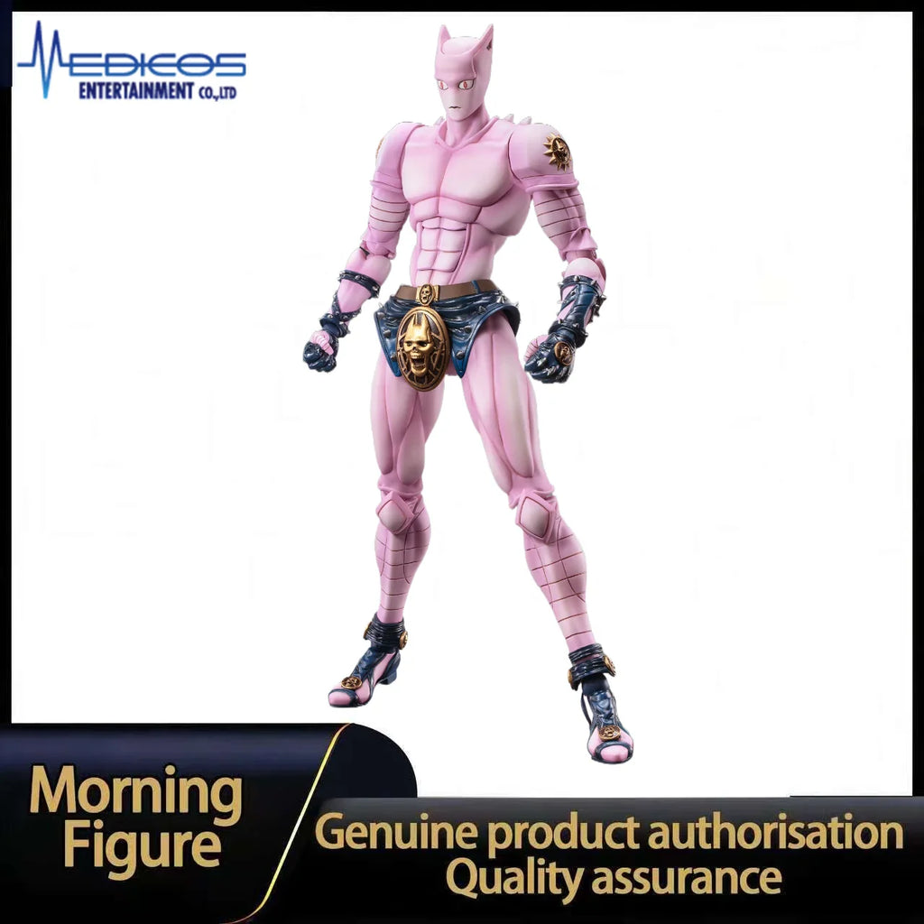 Auf Lager MEDICOS-E Super Action Statue BIG JoJo's Bizarre Adventure Part 4 Diamond Is Unbreakable Killer Queen Actionfigur