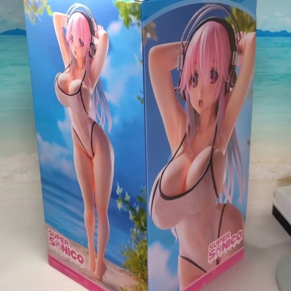 27cm Supersonico Figure Anime Sexy Beauty Nitro Cartoon Figures Two-Dimensional Sexy Girl Pvc Model Action Figurine Toys Gifts