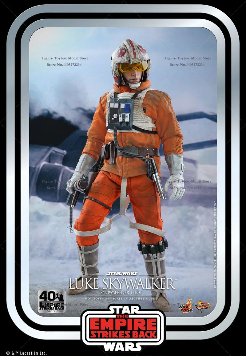 HOTTOYS HT MMS585 1/6 Scale Luke Skywalker 40 Anniversary Action Figure Star Wars Series Mini Delicate 12" Full Set Hobby Model
