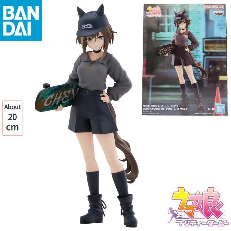 Original BANDAI Uma Musume Pretty Derby Cheval Grand BoC'z Anime Action Figures Christmas Gifts PVC Collection Model Doll Toys