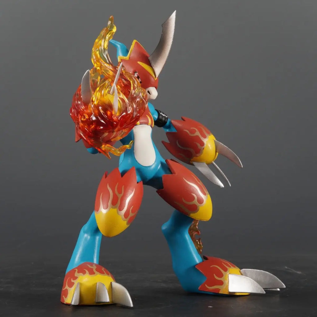 New 18cm Digimon Adventure Fladramon Figures War Greymon Action Figures Pvc Statue Collection Desk Decoration Birthday Gifts