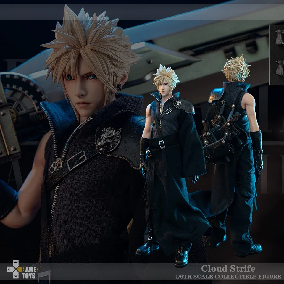 Original  FF7 AC Game toys GT-006A 1/6 Cloud Strife 1/6 Action Figure About 32CM
