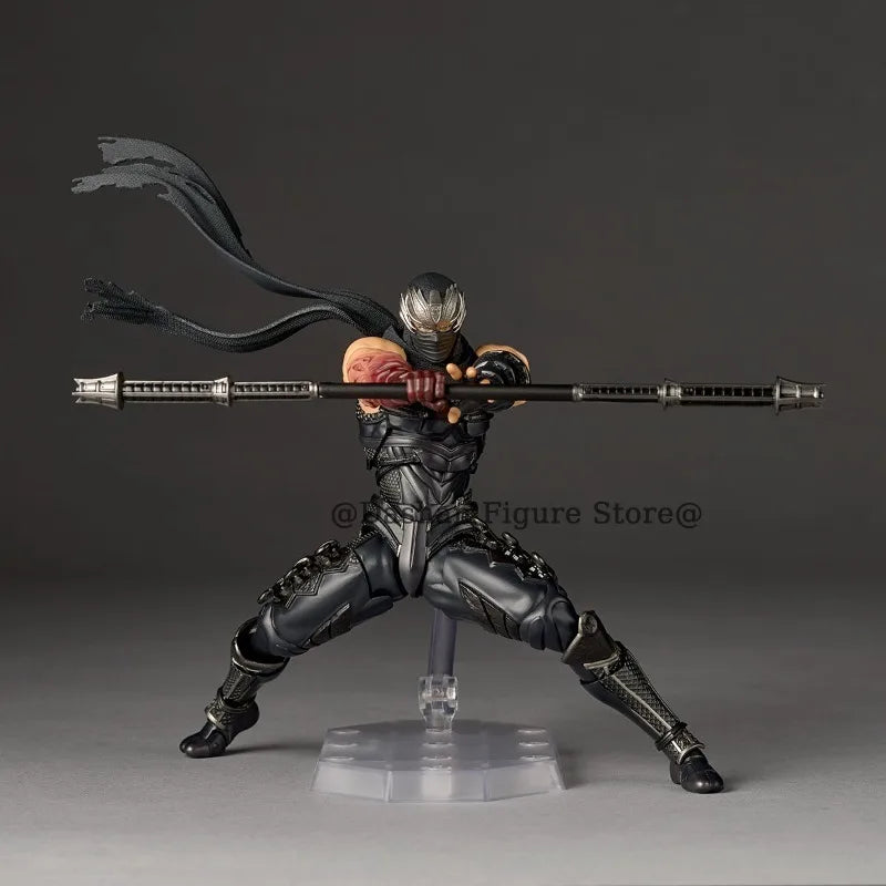 Revoltech Ninja Gaiden RYU HAYABUSA Action Figure Kaiyodo Amazing Yamaguchi Razor’s Edge Figurine 17cm PVC Collection Model Toys