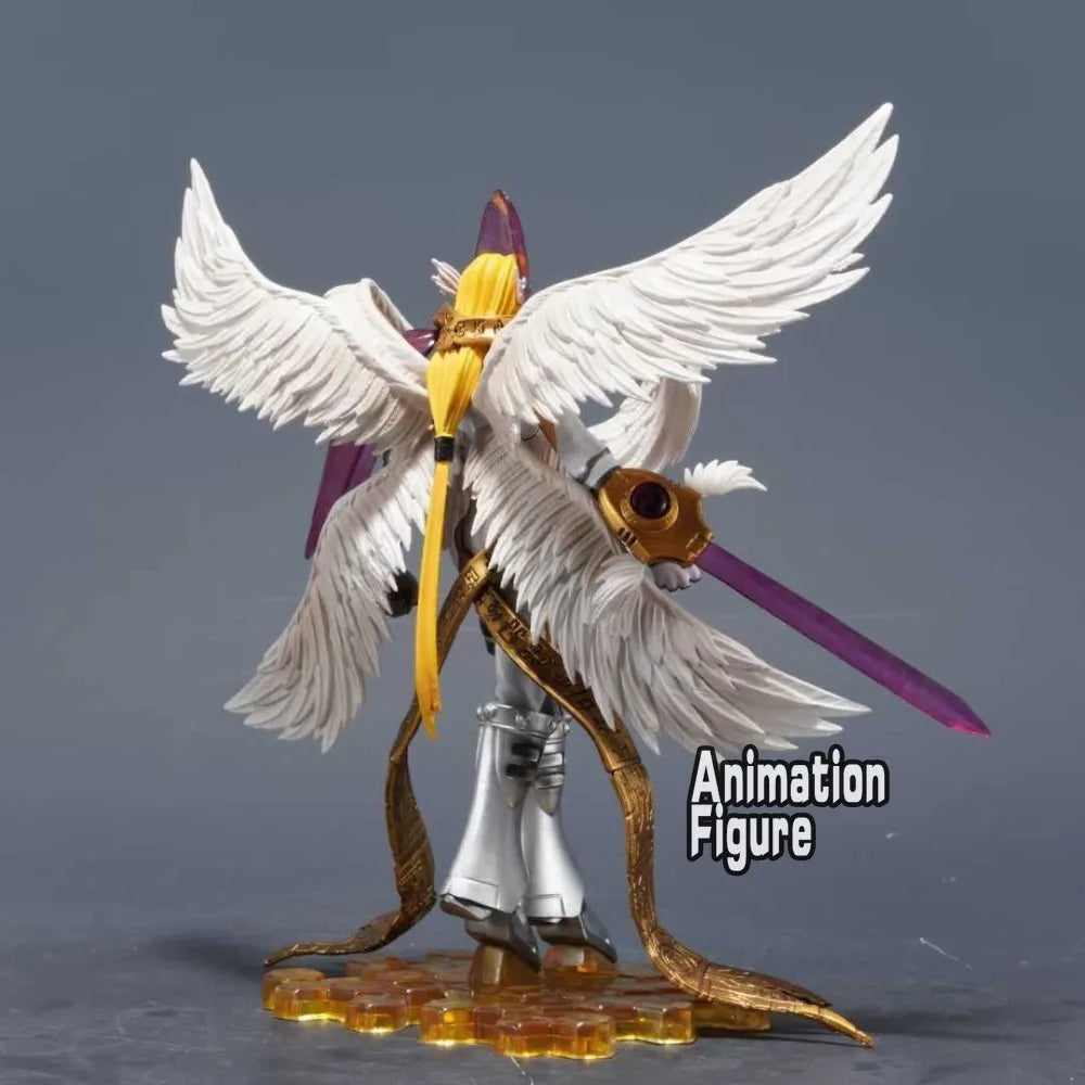 22cm/8.6in Anime Digimon Adventure Figure Holy Angemon Action Figure Pvc Collection Model Toys for Children Gifts