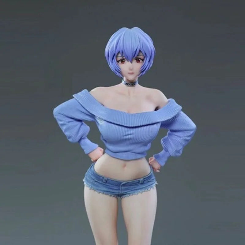 Schoolgirl Rei Ayanami Premium Version 26CM Limited Edition Anime Series GK Figure Statue Collectible Toy