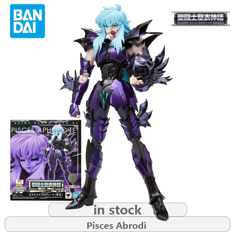 BANDAI Original Saint Seiya Saint Cloak Mythical EX Edition Dark Seiya Series Gemini Saga Anime Action Figure Model Toys