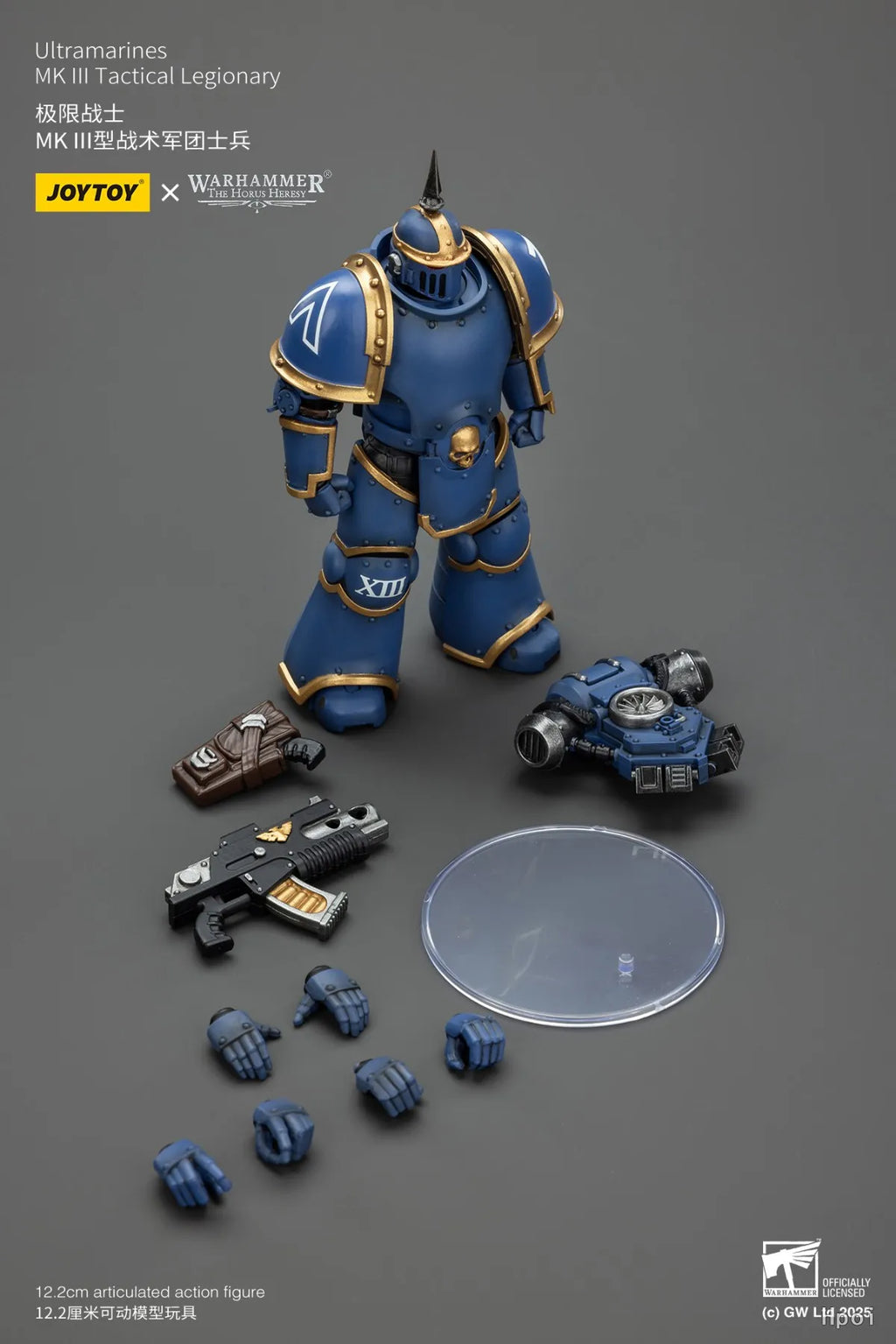 【SF】JOYTOY Warhammer 40K 1/18 Action Figure Ultramarines MK Ill Tactical Legionary Model Toys Gifts Collection Ornaments