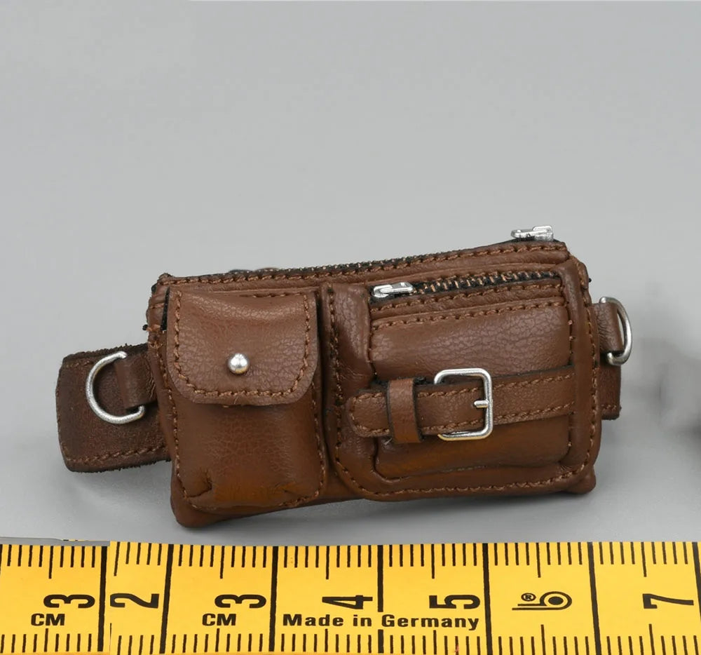 1/6 DAMTOYS DMS038 Residents DMS031 DMS039 the Charactor Player Female Leather Shoulder Waist Strap Belt Bag Fit 12" Action Doll