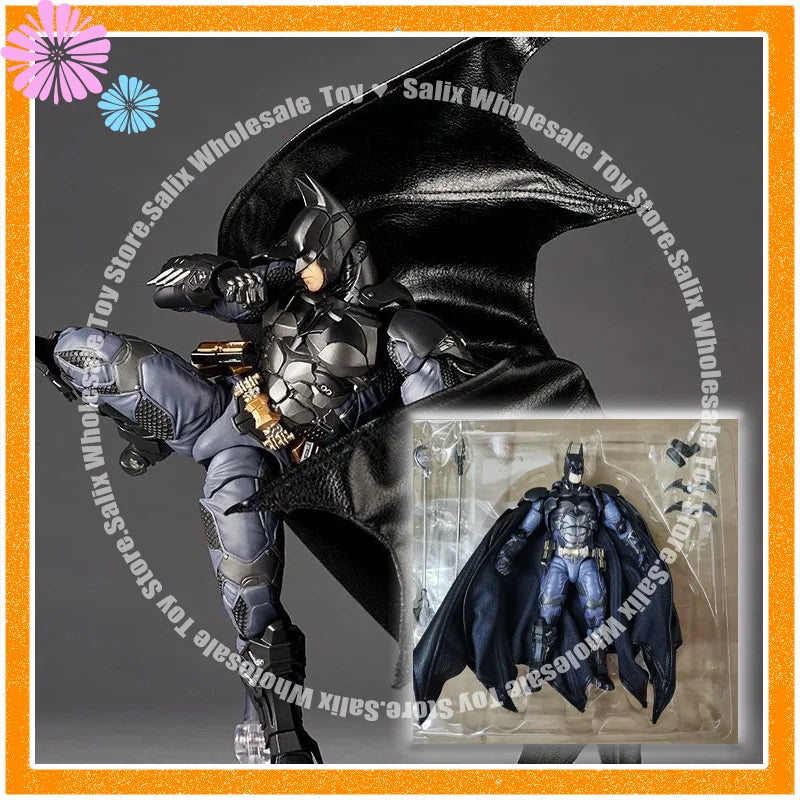 New Factory KAIYODO Amazing Yamaguchi Revoltech Batman Arkham Knight Ver. Anime Action Figures Collection Ko Model Custom Toy