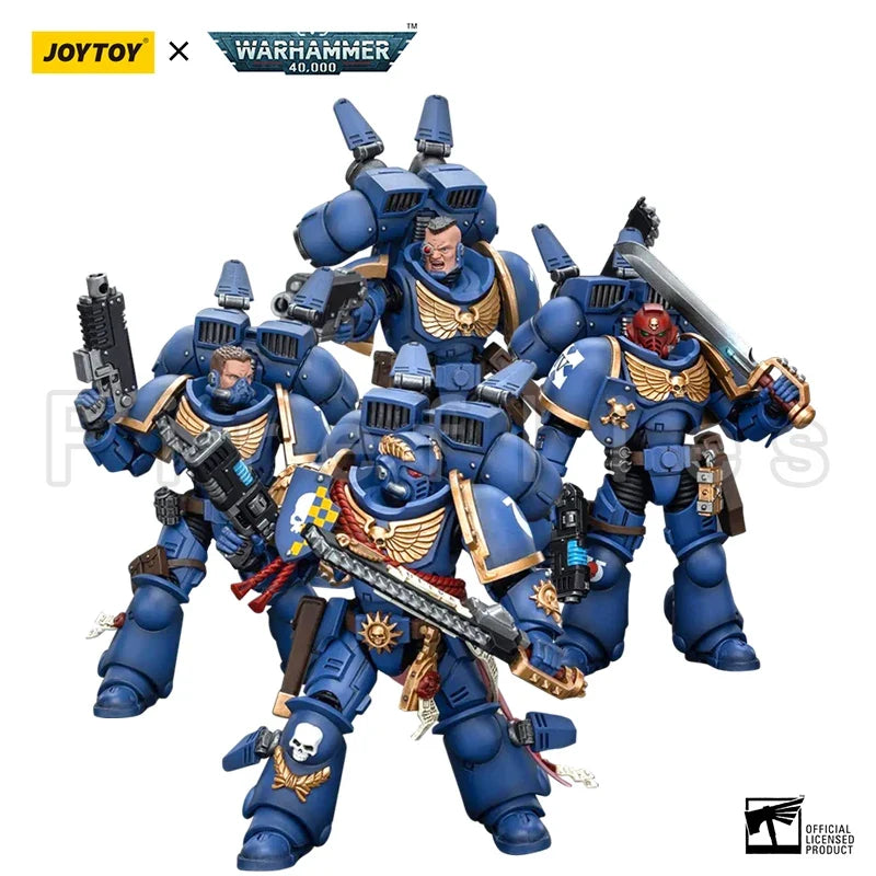 1/18 JOYTOY Action Figure 40K Ultramarines Jump Pack Intercessors Anime Model Toy
