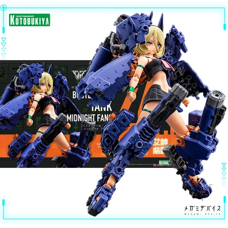 Kotobukiya Original Genuine Megami Device Buster Doll Tank 1/1 Midnight Fang Mobile Suit Girl Assembly Model Toys Action Figures