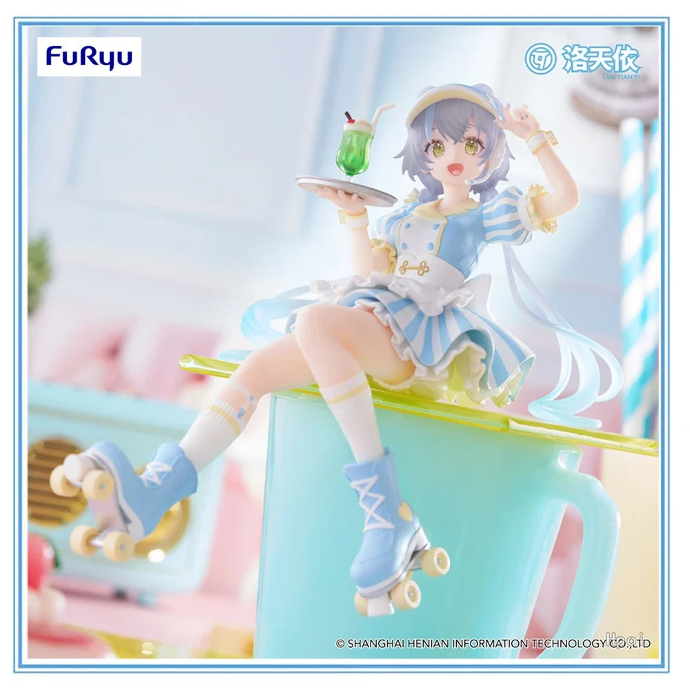 100% Original FuRyu Noodle Stopper Figure Vsinger Luo Tianyi Waitress Ver. Anime Figure Model Toys Collection Series