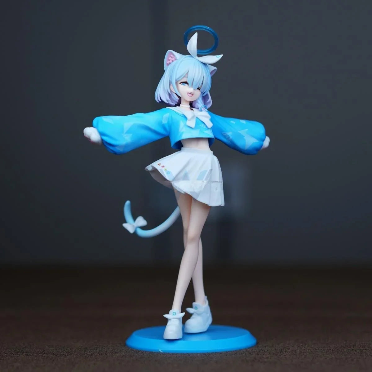 Gw  Ear Arona Anime Figure Desktop Cuter Case Decoration Gift Secondhand Beautify Girl PVC Collectible Statue Toy