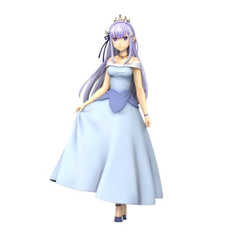 In Stock Genuine FuRyu Re:Zero Kara Hajimeru Isekai Seikatsu Emilia Super Special Series Nemurihime Anime Cartoon Model Toys