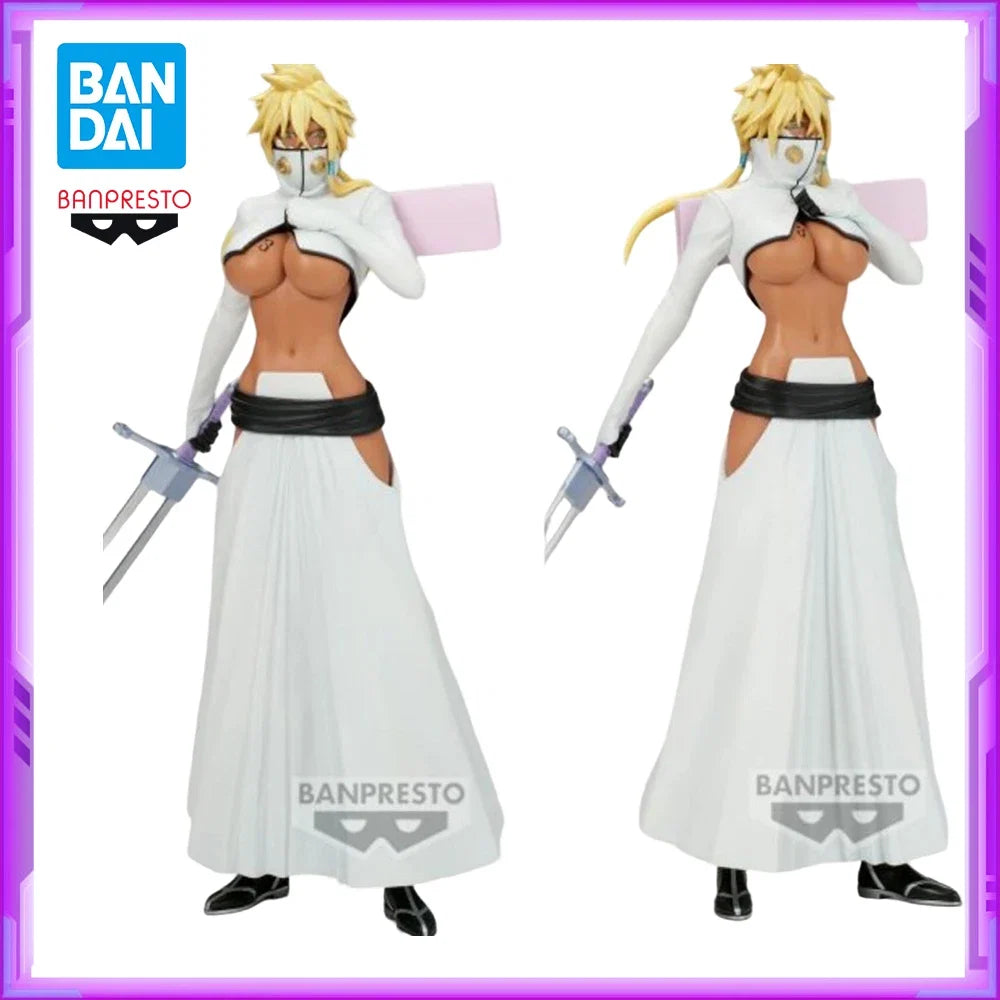 Original BANDAI Banpresto BLEACH Tear Halibel Espada PVC Anime Figures Action Figure Model Toys