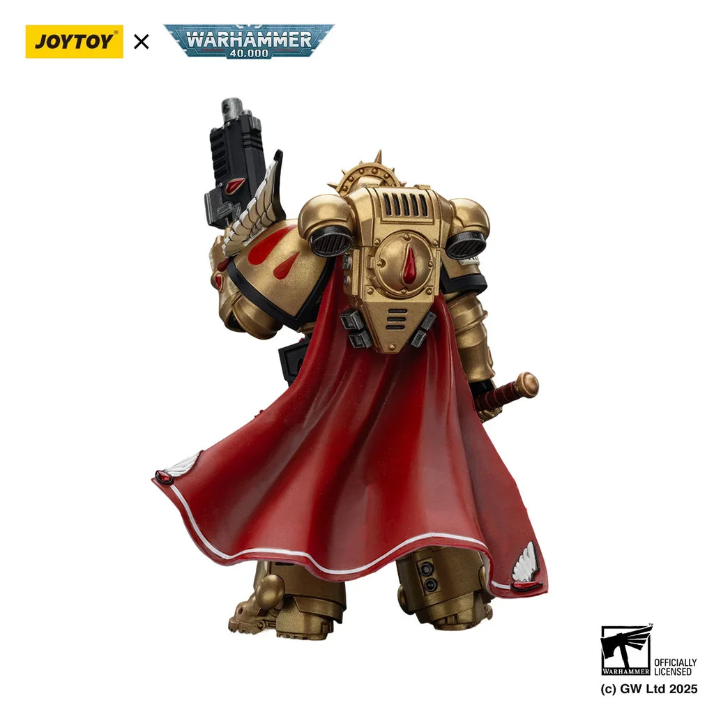 [IN STOCK] JOYTOY Warhammer 40K Action Figure 1/18 Blood Angels Captain with Heavy Bolt Pistol & Power Sword Model birthday
