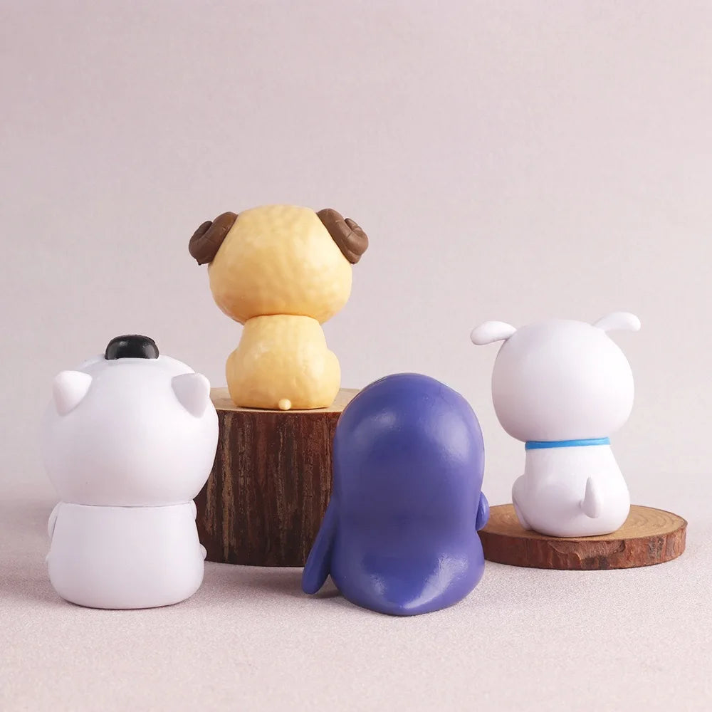 4pcs/Set Crayon Shin Chan Anime Figure 6cm Q Version Kawaii Collectibles Model Toys Doll Christmas Gifts for Children