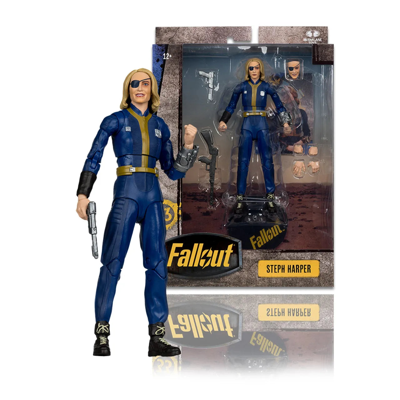 Mcfarlane Toys Fallout TV Maximus/Hank Maclean/Ghoul/Steph Harper/Cooper Howard 7" Action Figure Model Doll Garage Kit