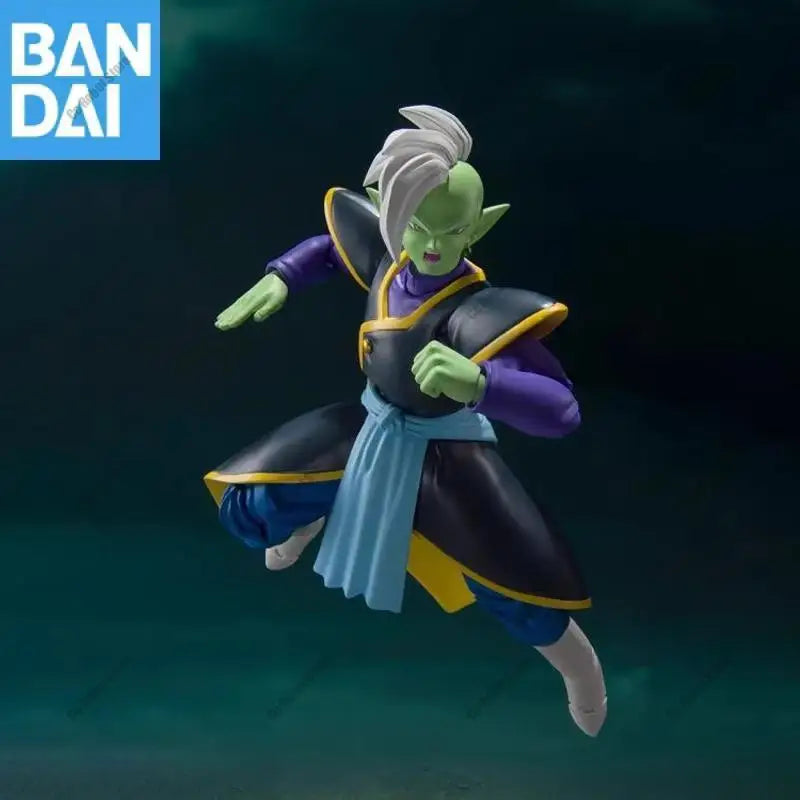 Genuine Bandai S.h.figuarts Dragon Ball Super Zamasu 14Cm Pvc Original Anime Action Figure Model Collector Ornament Toy Gift