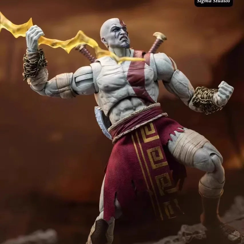 Sigma Studios Gow-01a 1/12 Scale Spartan White Sharpshooter Kratos Godslayer Male Soldier Action Figure For Collection