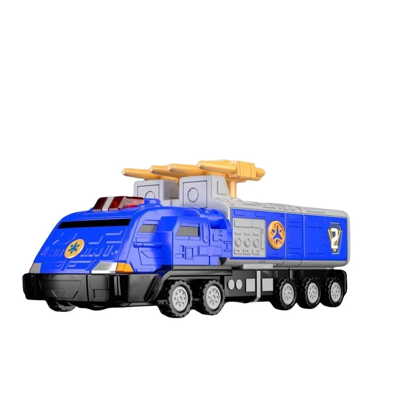 Bandai Genuine Shokugan SMP Rescue Rangers GoGoFive Victory Robot Anime Action Figure Assembly Model Toys Christmas Gift for Kid